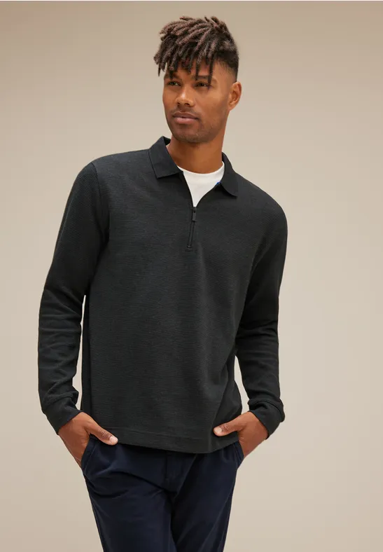 Street One Struktur Zipper Sweatshirt