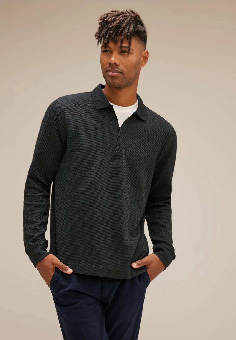 Street One Struktur Zipper Sweatshirt