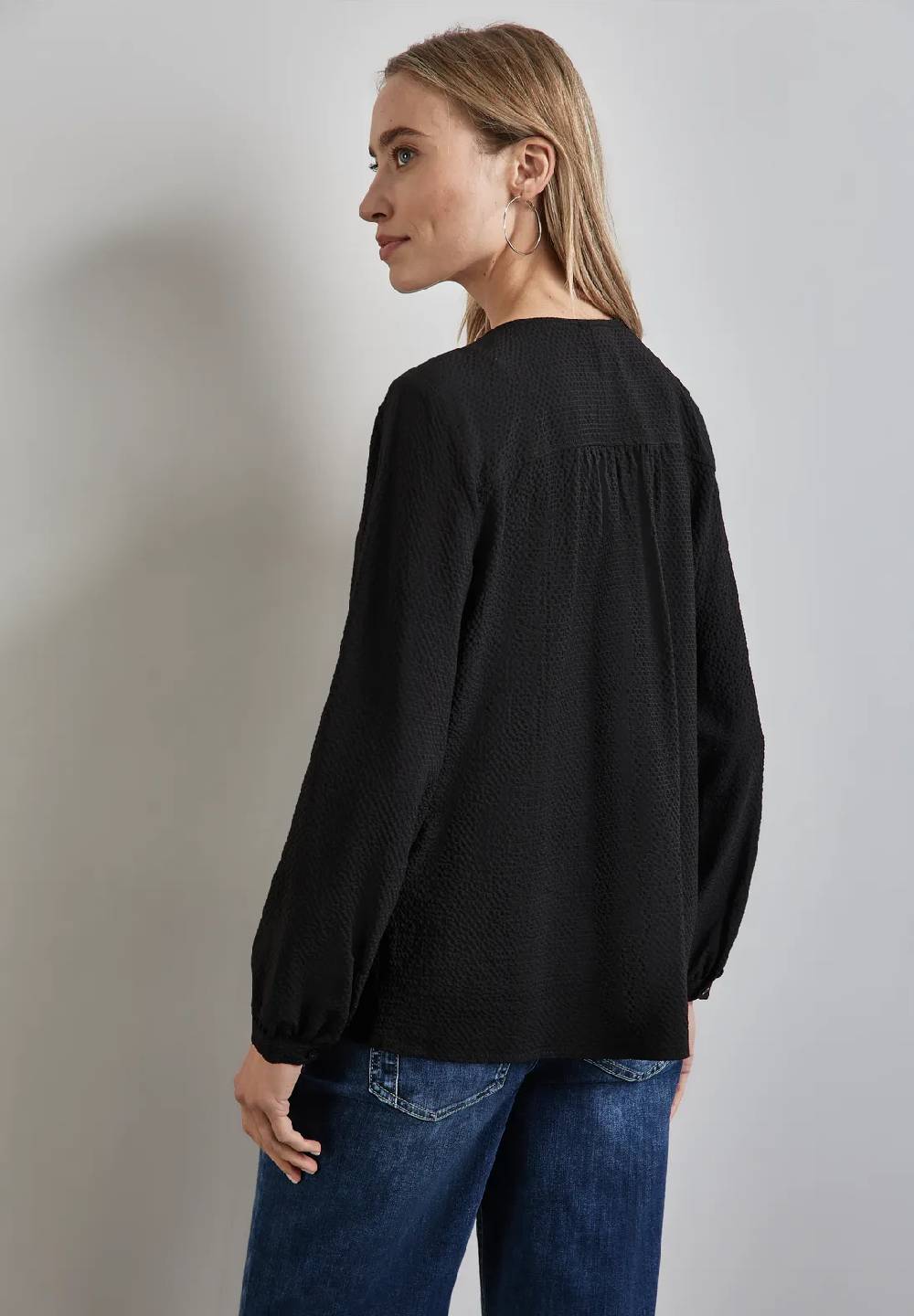 Street One Strukturbluse Mit Stickerei