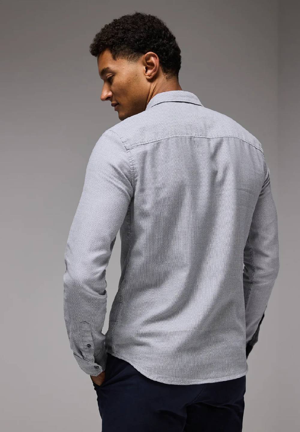 Street One Strukturhemd im Slim Fit