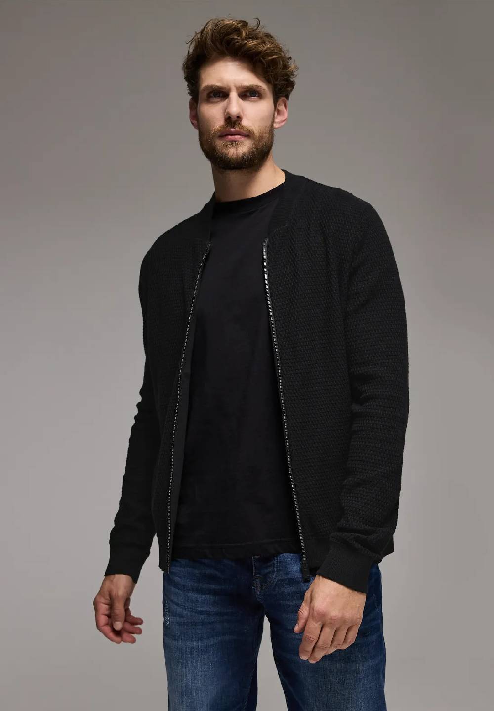 Street One Strukturjacke mit Zipper