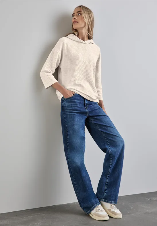 Street One Strukturshirt Mit Kapuze