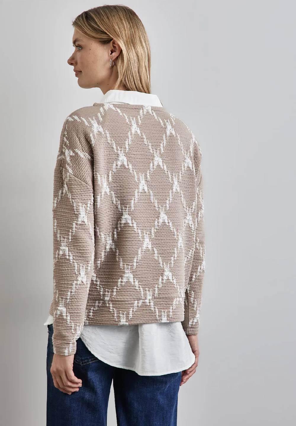 Street One Strukturshirt Mit Karomuster