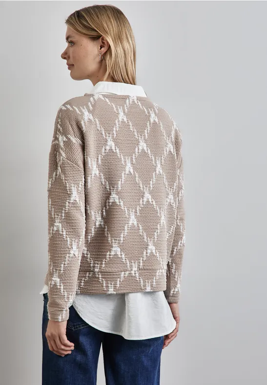 Street One Strukturshirt Mit Karomuster