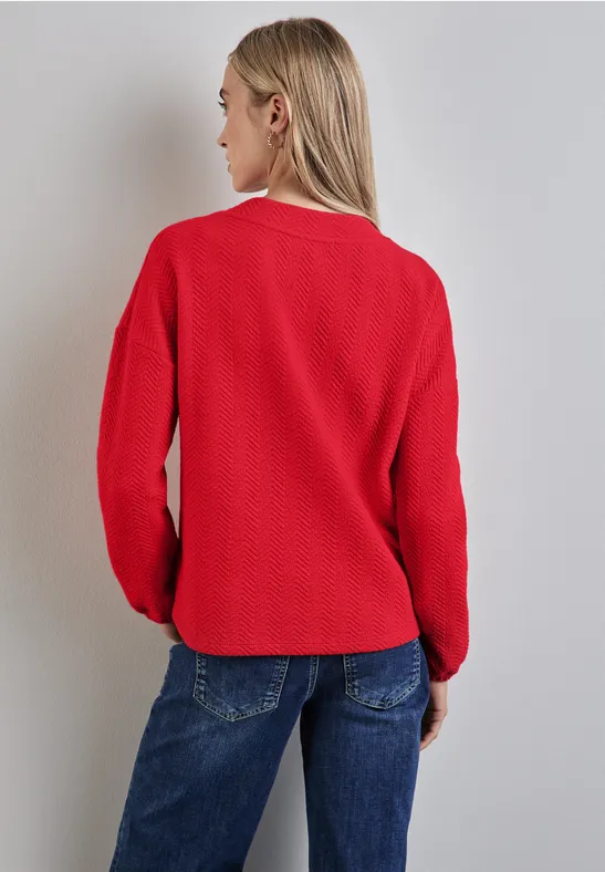 Street One Strukturshirt Mit Turtleneck