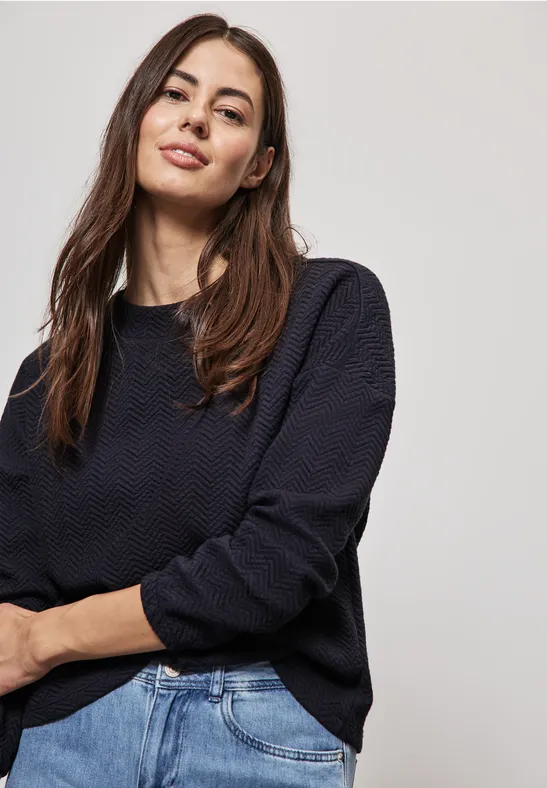 Street One Strukturshirt Mit Turtleneck
