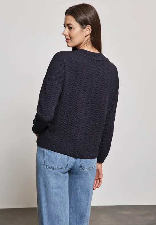 Street One Strukturshirt Mit Turtleneck