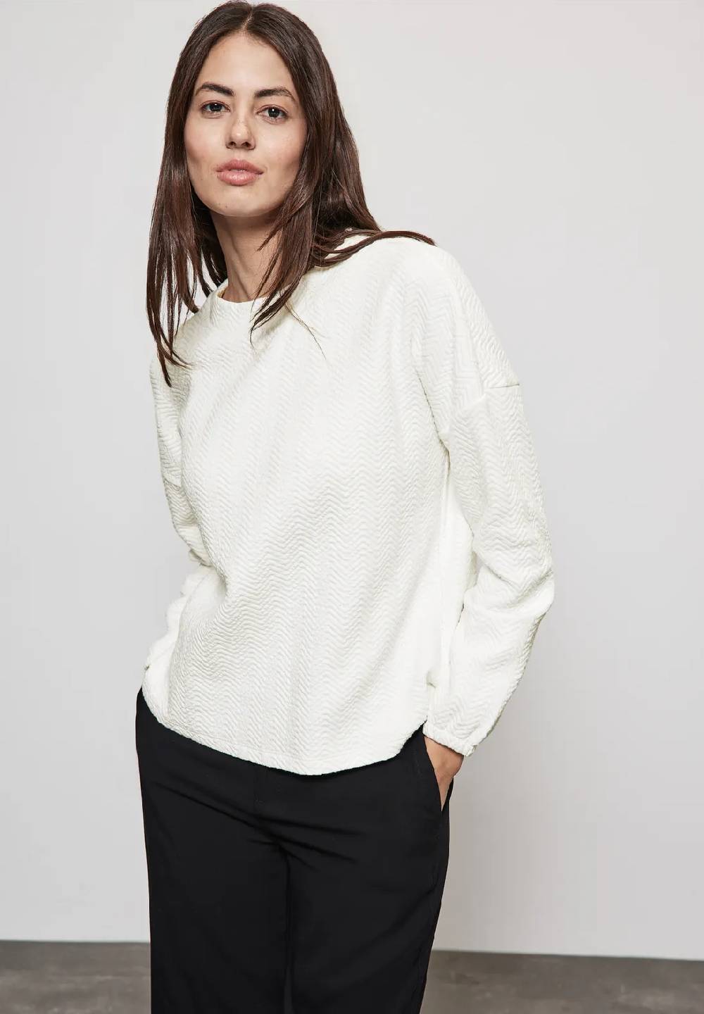 Street One Strukturshirt mit Turtleneck