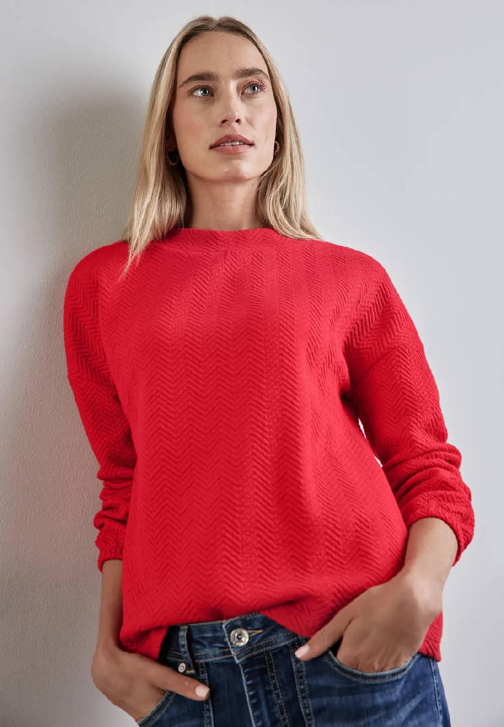 Street One Strukturshirt mit Turtleneck