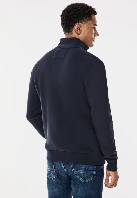 Street One Sweatjacke Mit Materialmix