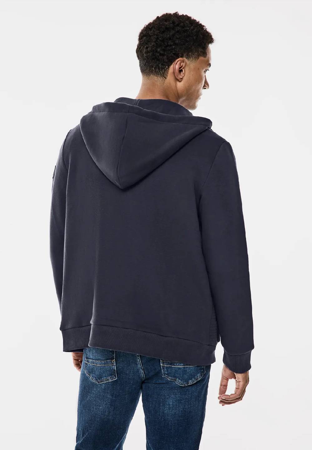 Street One Sweatjacke Mit Materialmix