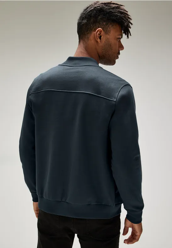 Street One Sweatjacke Mit Stehkragen