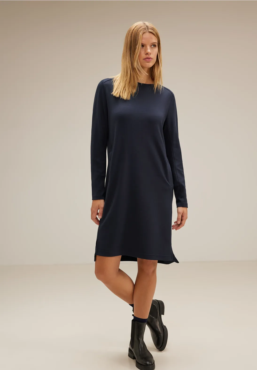 Street One Sweatkleid mit Tapedetails