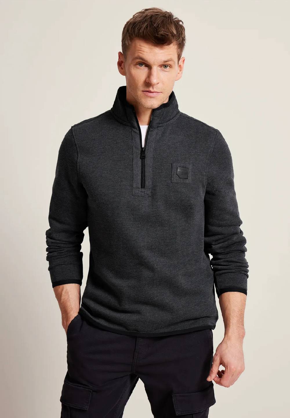 Street One Sweatshirt mit Troyerkragen