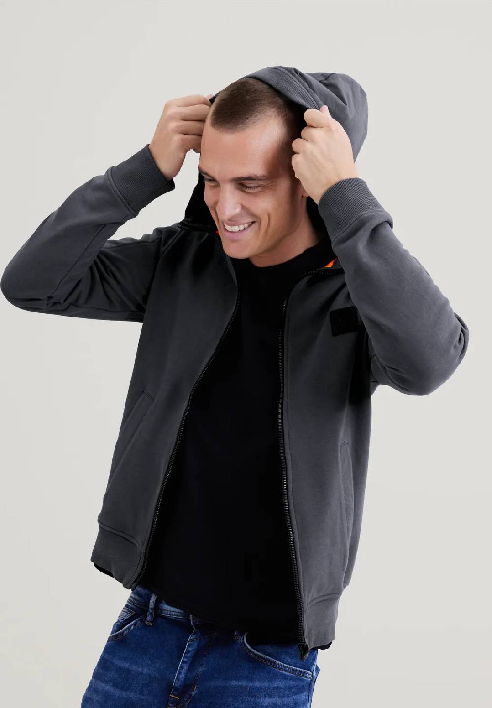 Street One Sweatshirtjacke mit Kapuze