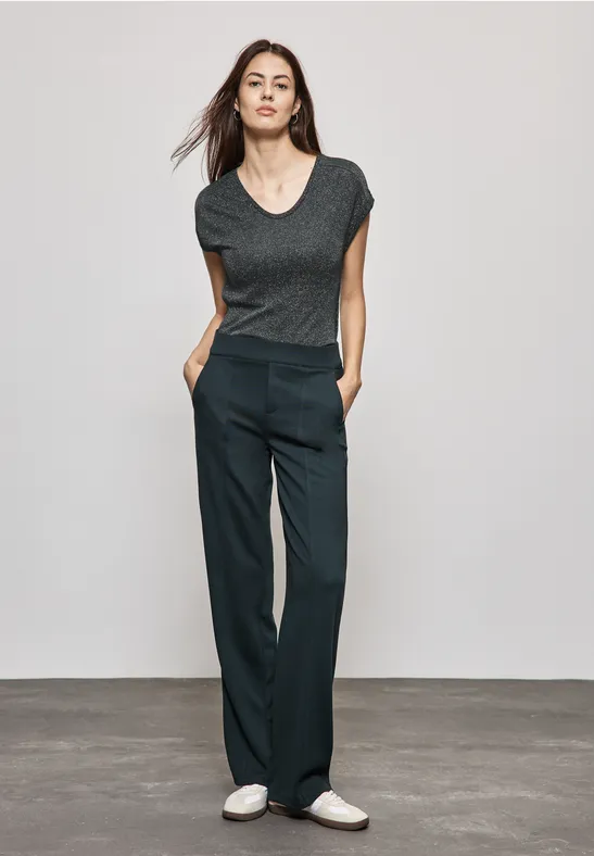 Street One T-Shirt Im Glanz-Look