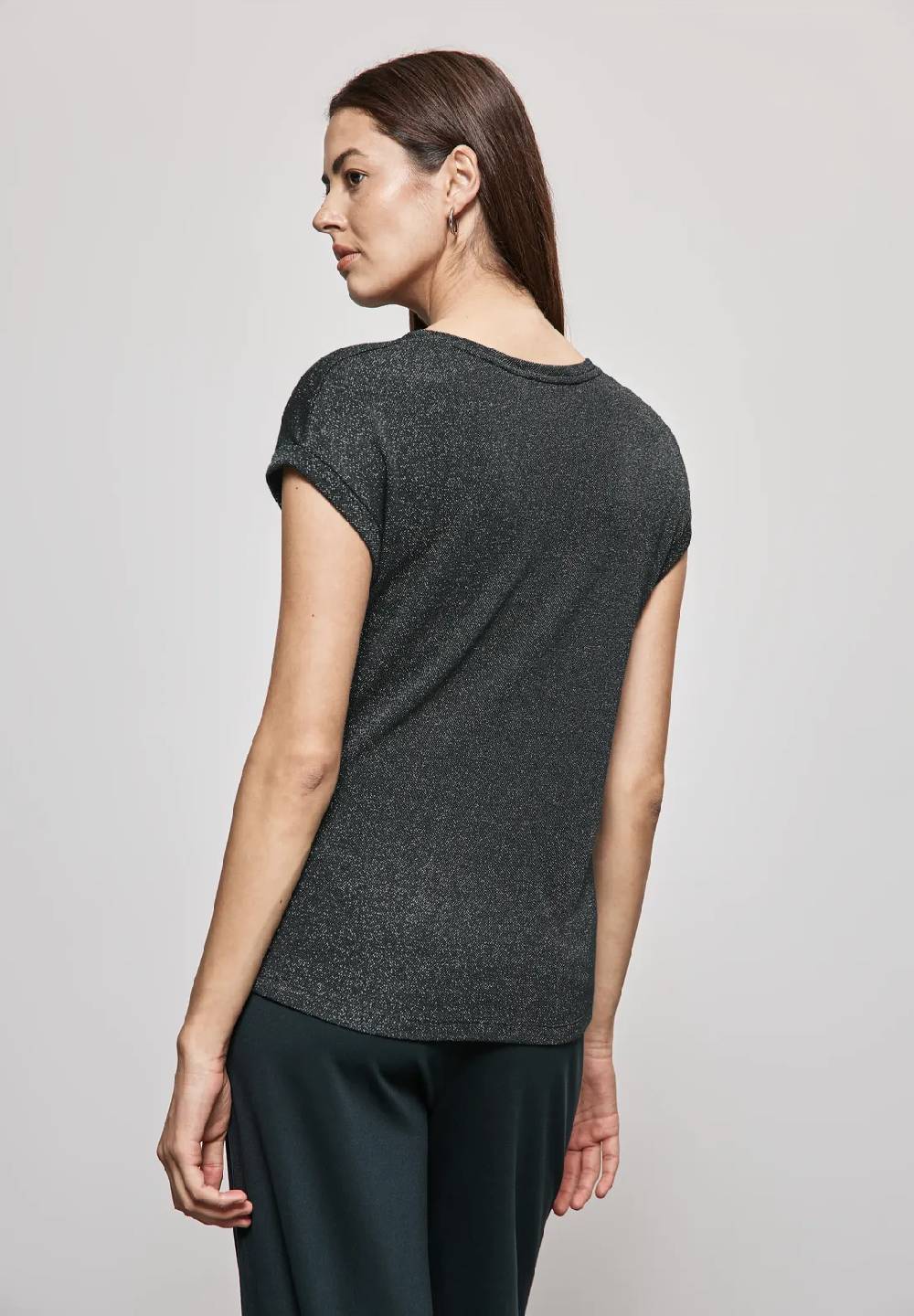 Street One T-Shirt Im Glanz-Look