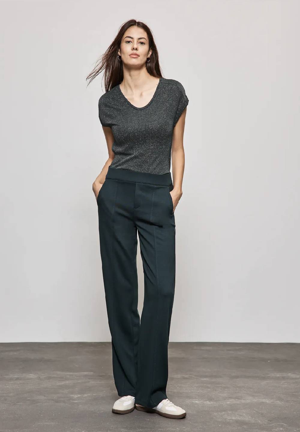Street One T-Shirt im Glanz-Look