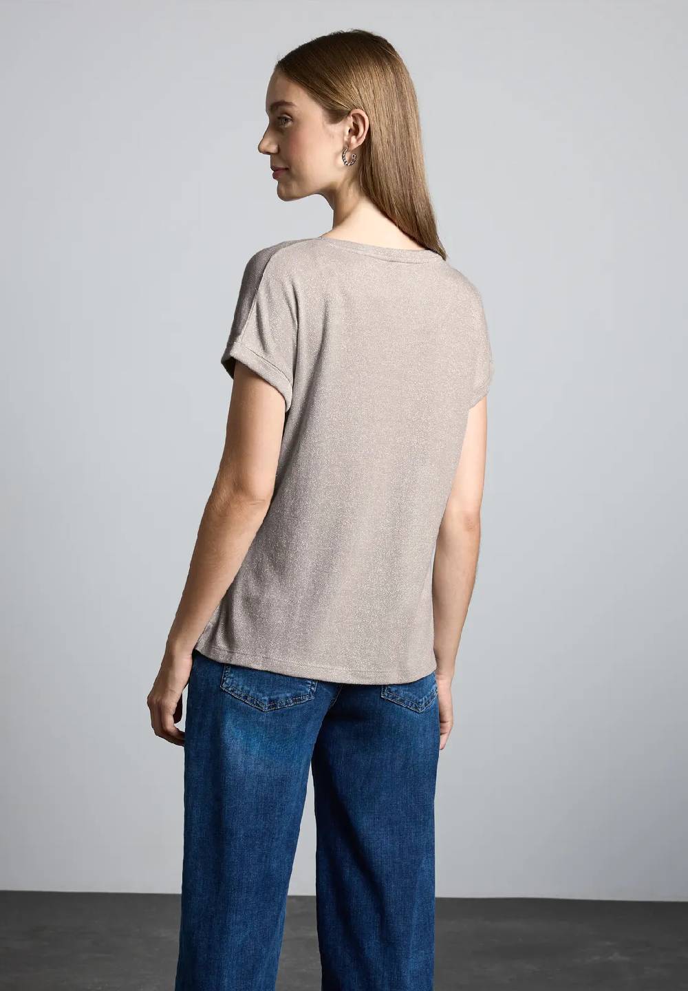 Street One T-Shirt Im Glanz-Look