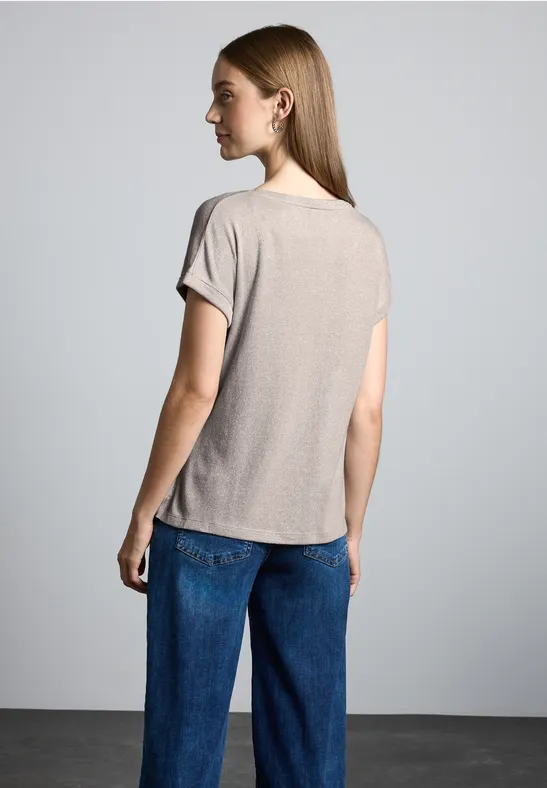 Street One T-Shirt Im Glanz-Look