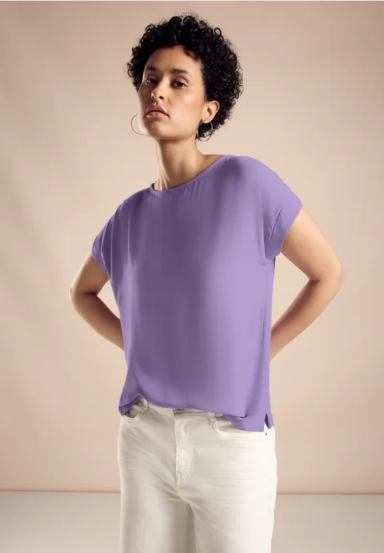 Street One T-Shirt Im Materialmix