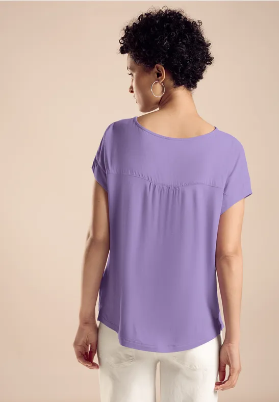 Street One T-Shirt Im Materialmix