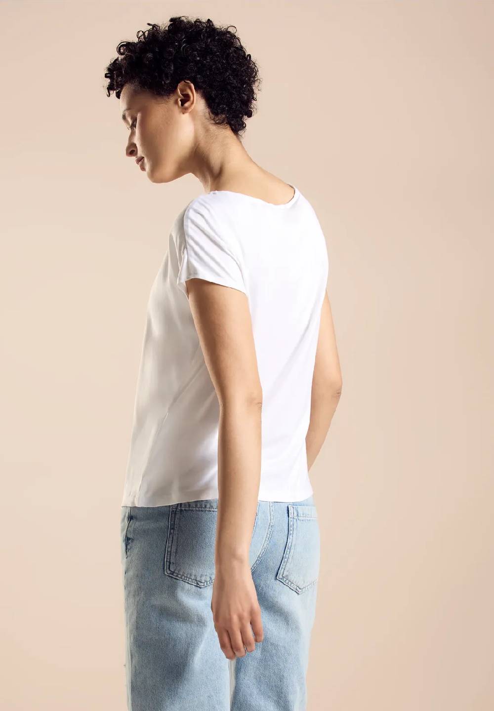 Street One T-Shirt Im Materialmix