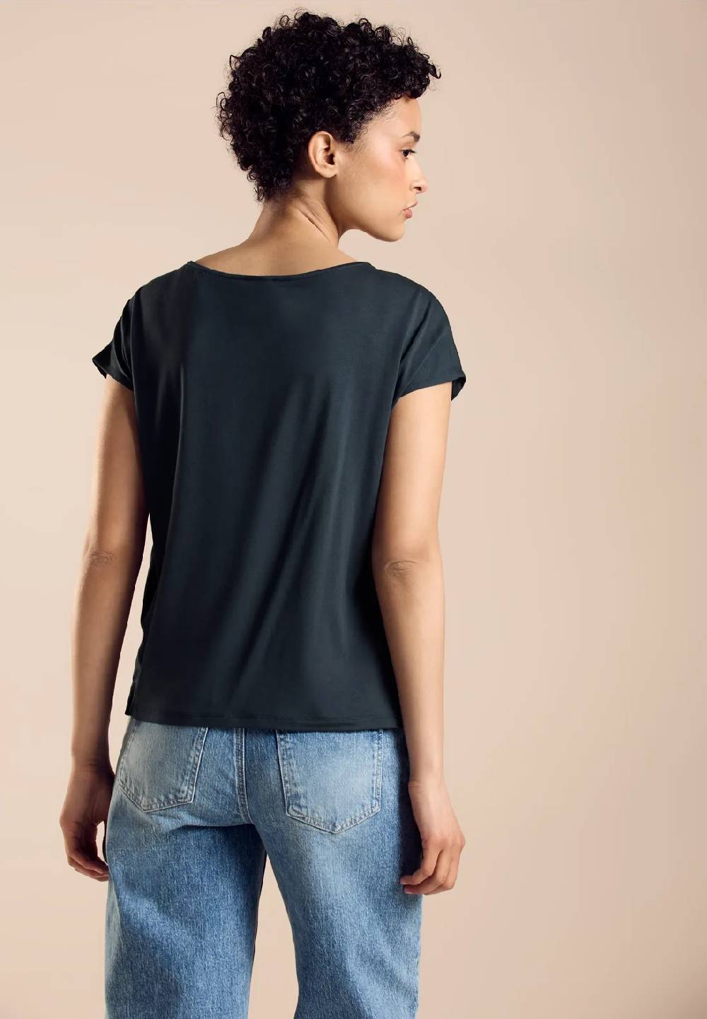 Street One T-Shirt Im Materialmix