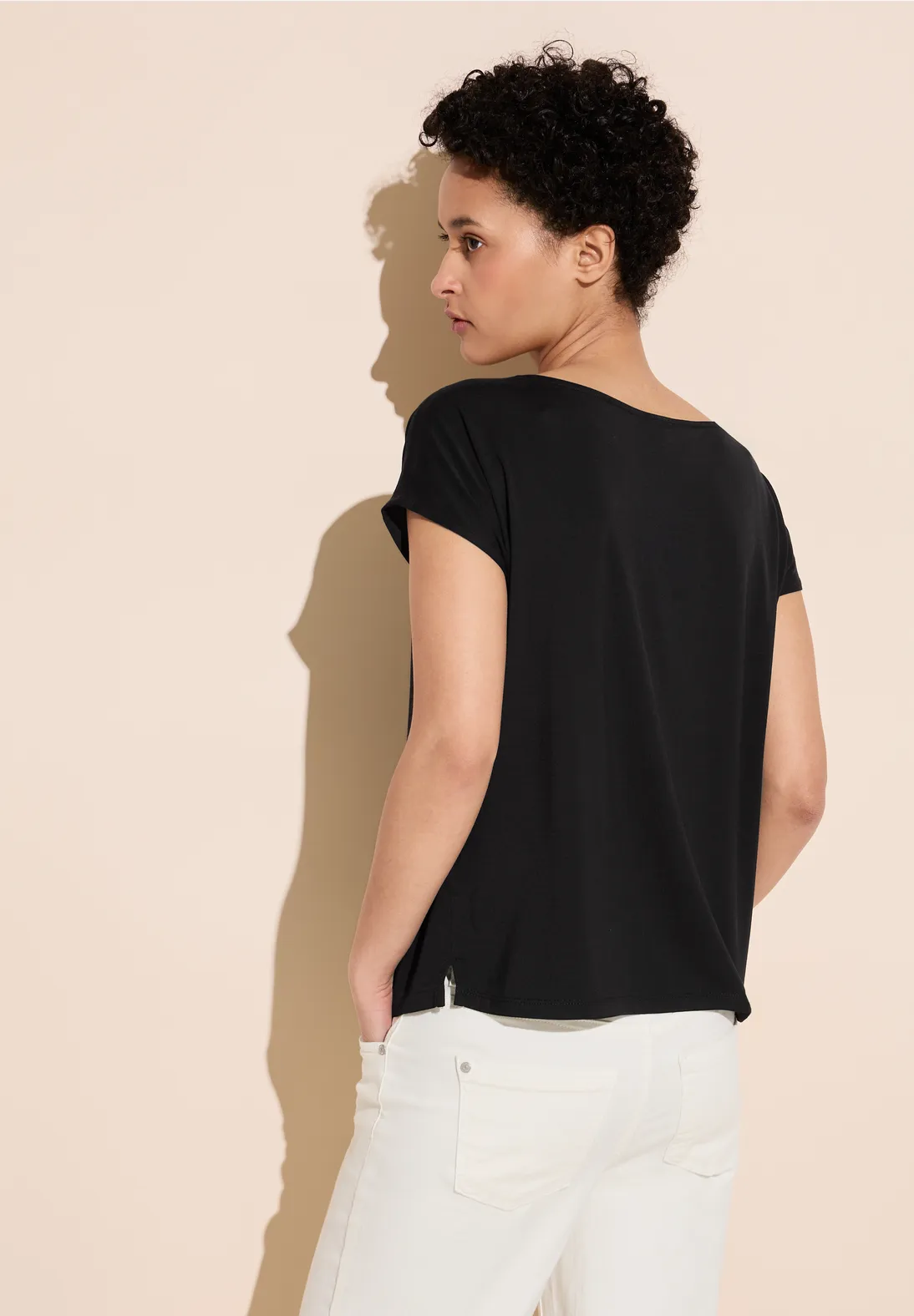 Street One T-Shirt Im Materialmix