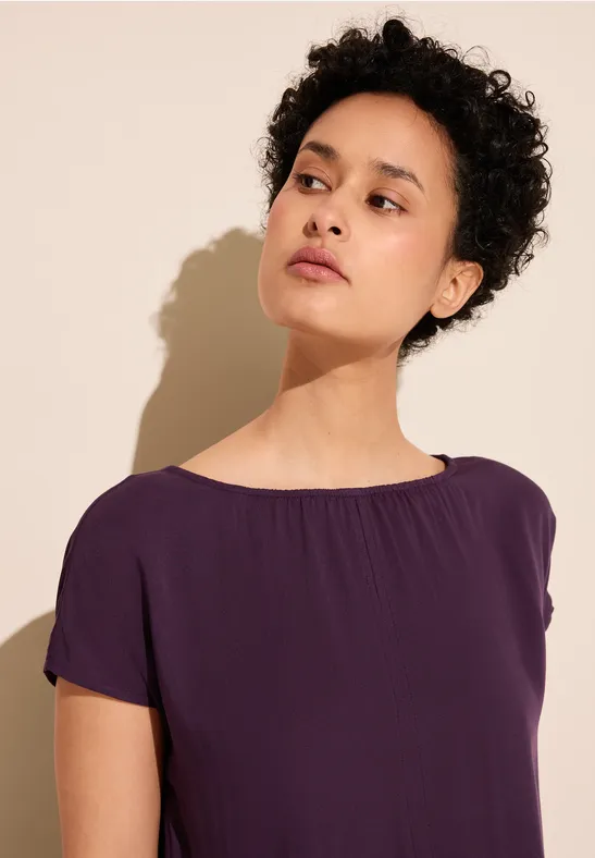 Street One T-Shirt Im Materialmix