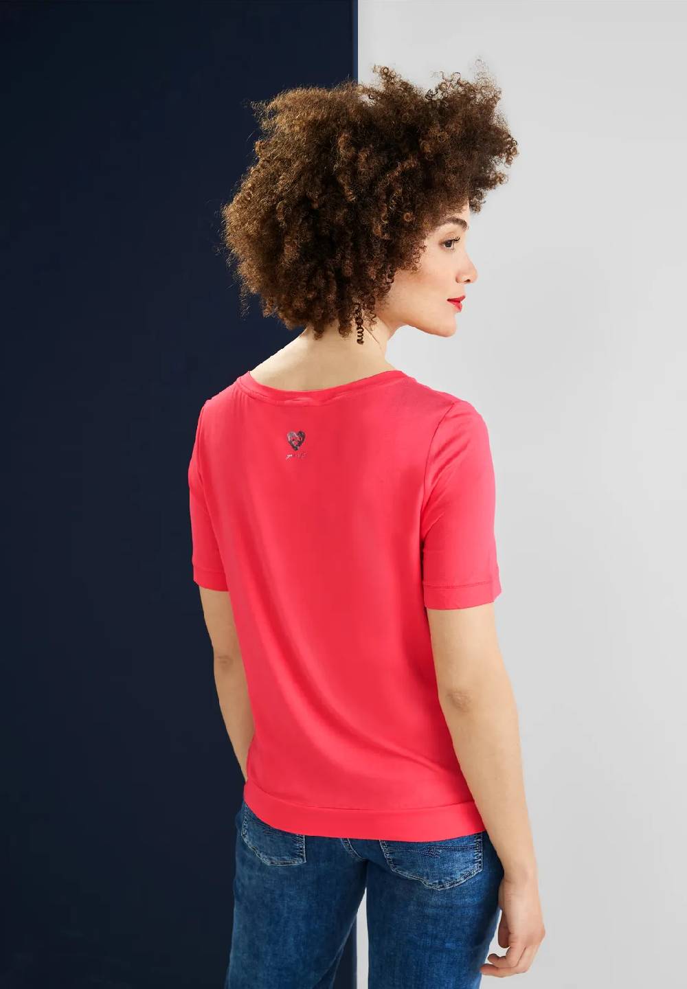 Street One T-Shirt Im Materialmix