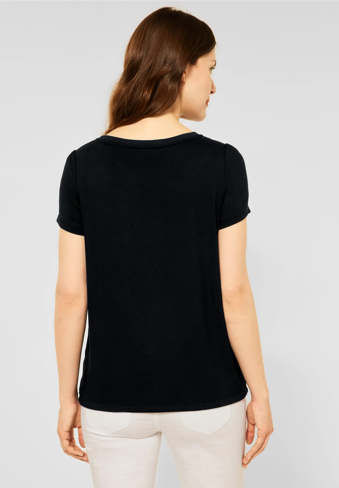 Street One T-Shirt Im Materialmix