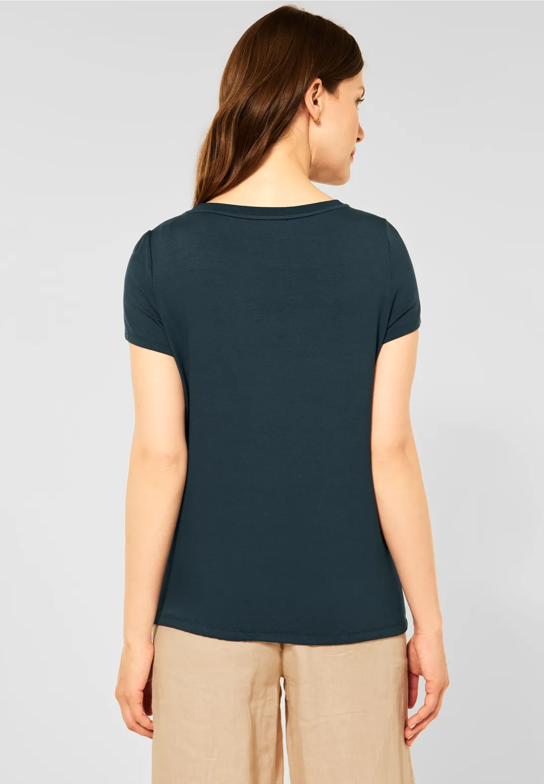 Street One T-Shirt Im Materialmix