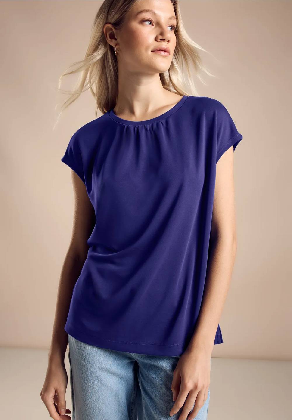 Street One T-Shirt im Seidenlook