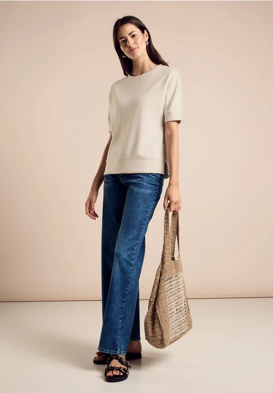 Street One T-Shirt Im Silk-Look