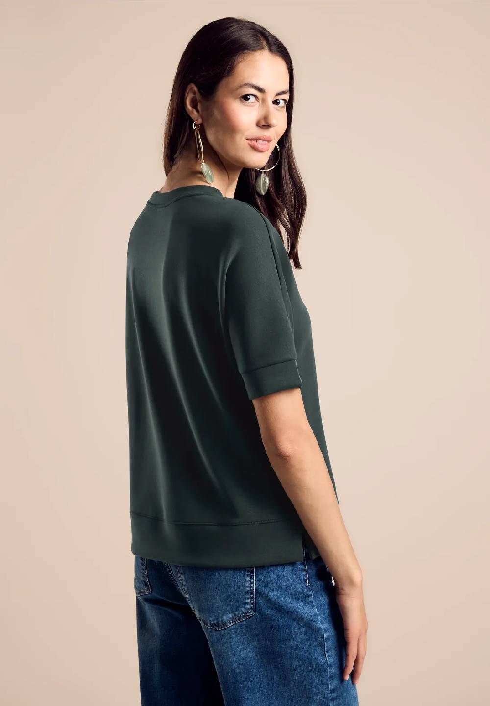 Street One T-Shirt Im Silk-Look