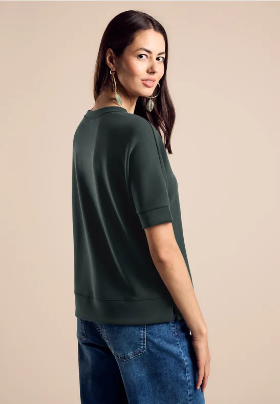 Street One T-Shirt Im Silk-Look