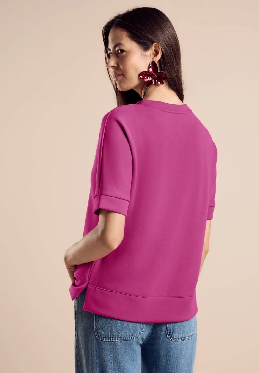 Street One T-Shirt Im Silk-Look