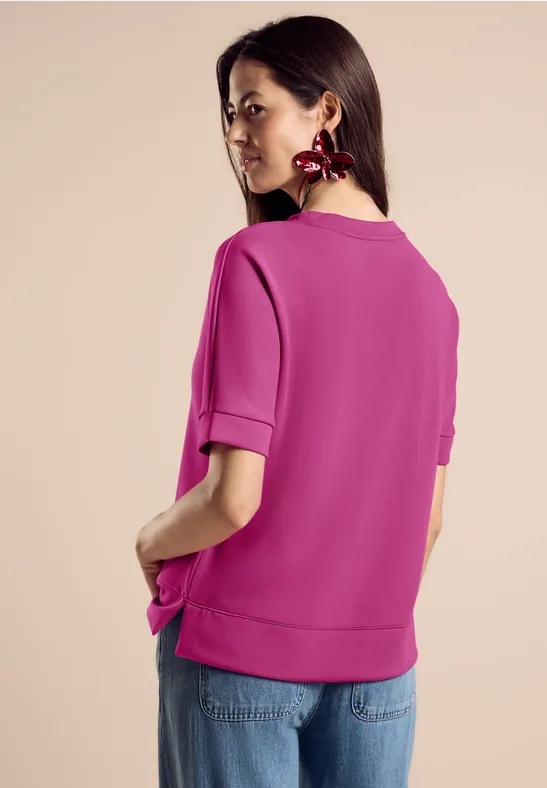 Street One T-Shirt Im Silk-Look