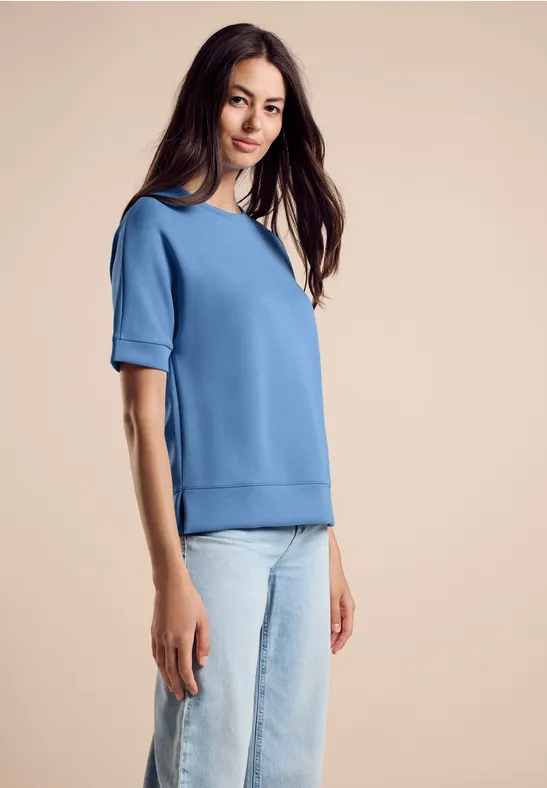 Street One T-Shirt Im Silk-Look