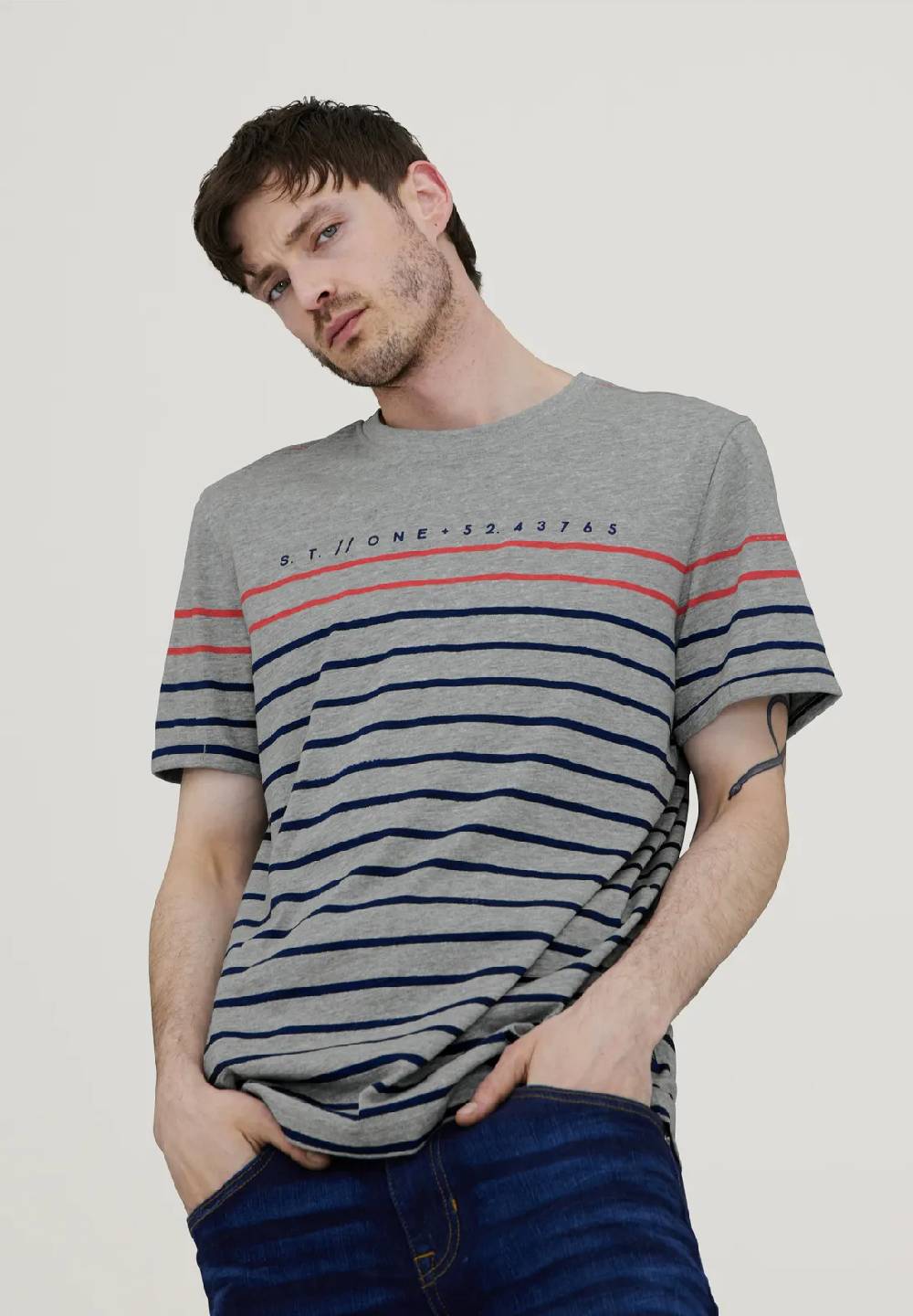 Street One T-Shirt im Streifenmix