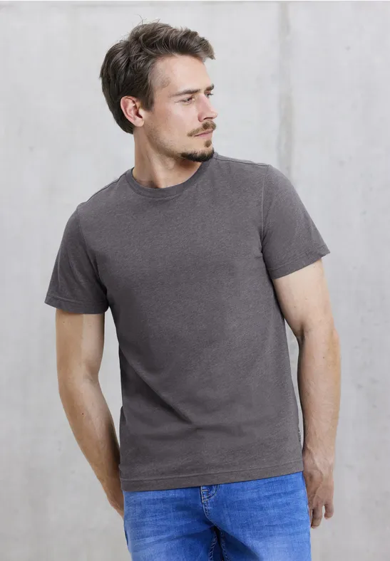 Street One T-Shirt In Melange Optik