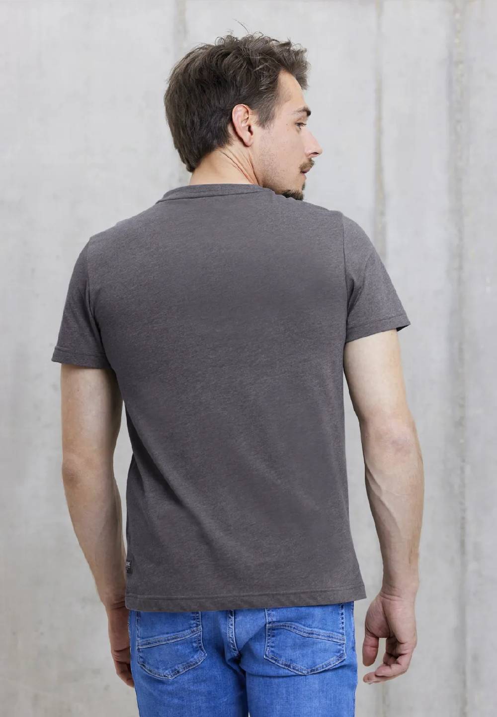 Street One T-Shirt In Melange Optik