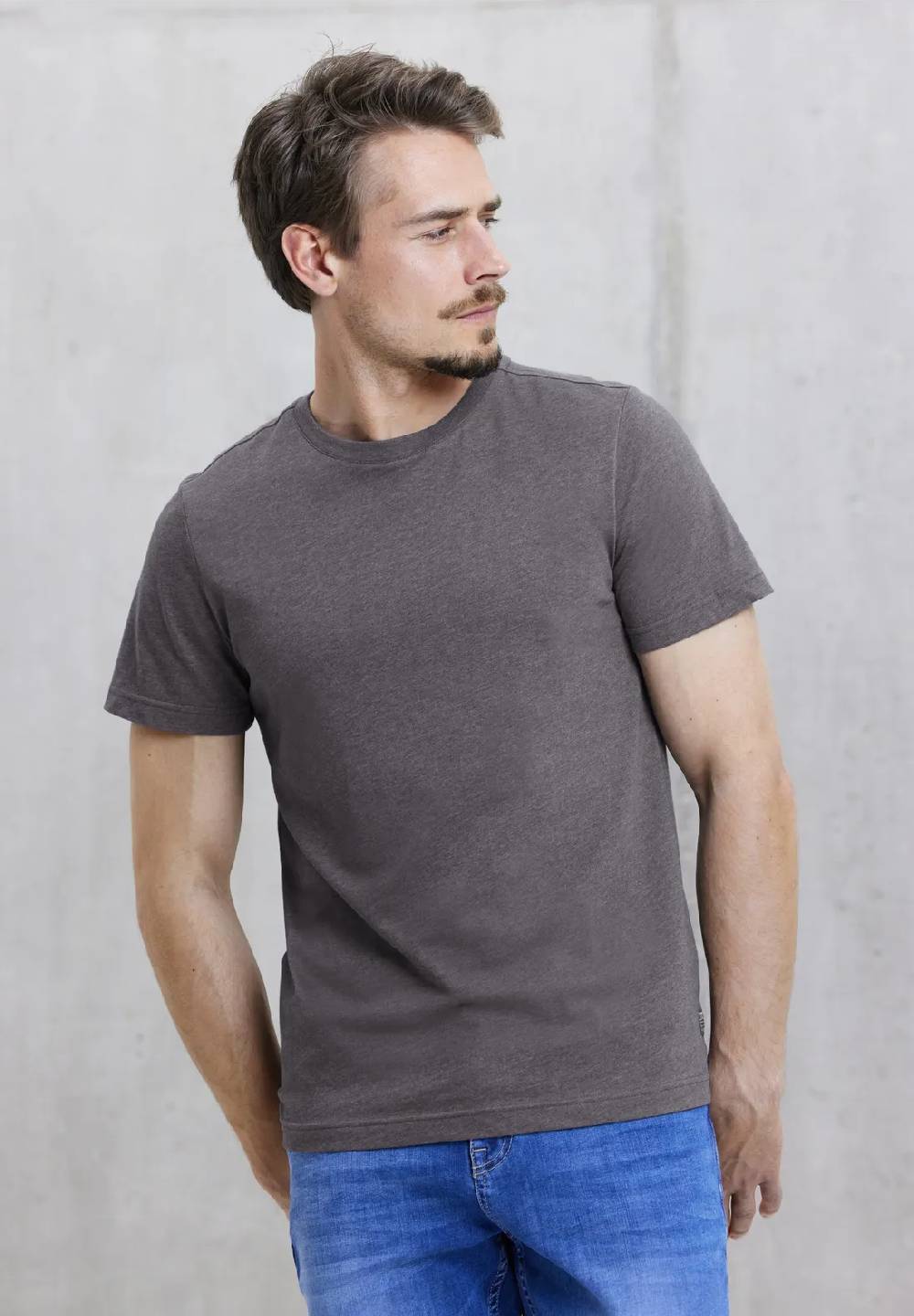 Street One T-Shirt in Melange Optik