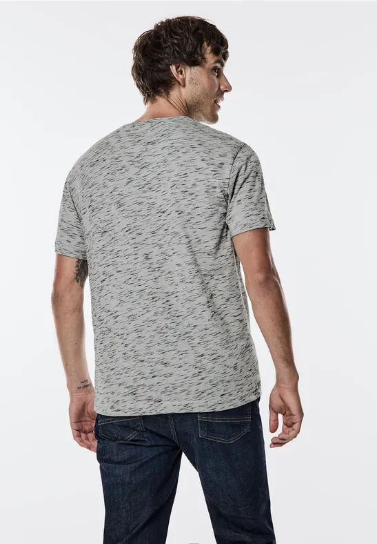 Street One T-Shirt In Melange-Optik
