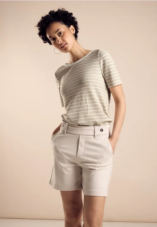 Street One T-Shirt In Strickoptik