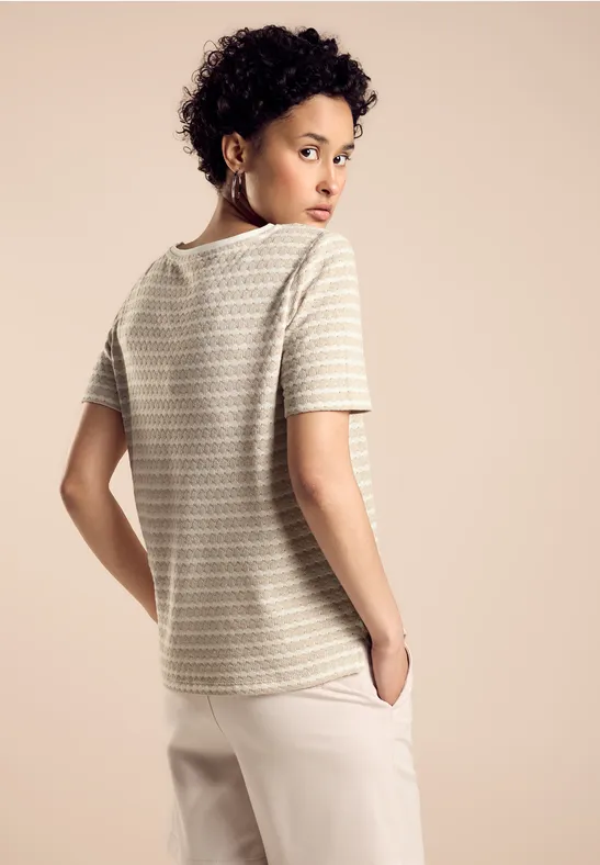 Street One T-Shirt In Strickoptik