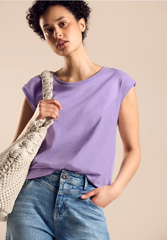 Street One T-Shirt In Unifarbe