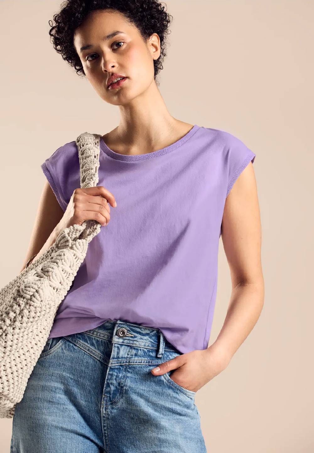 Street One T-Shirt in Unifarbe