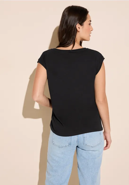 Street One T-Shirt In Unifarbe